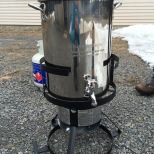 Turkey fryer for outdoor boiling